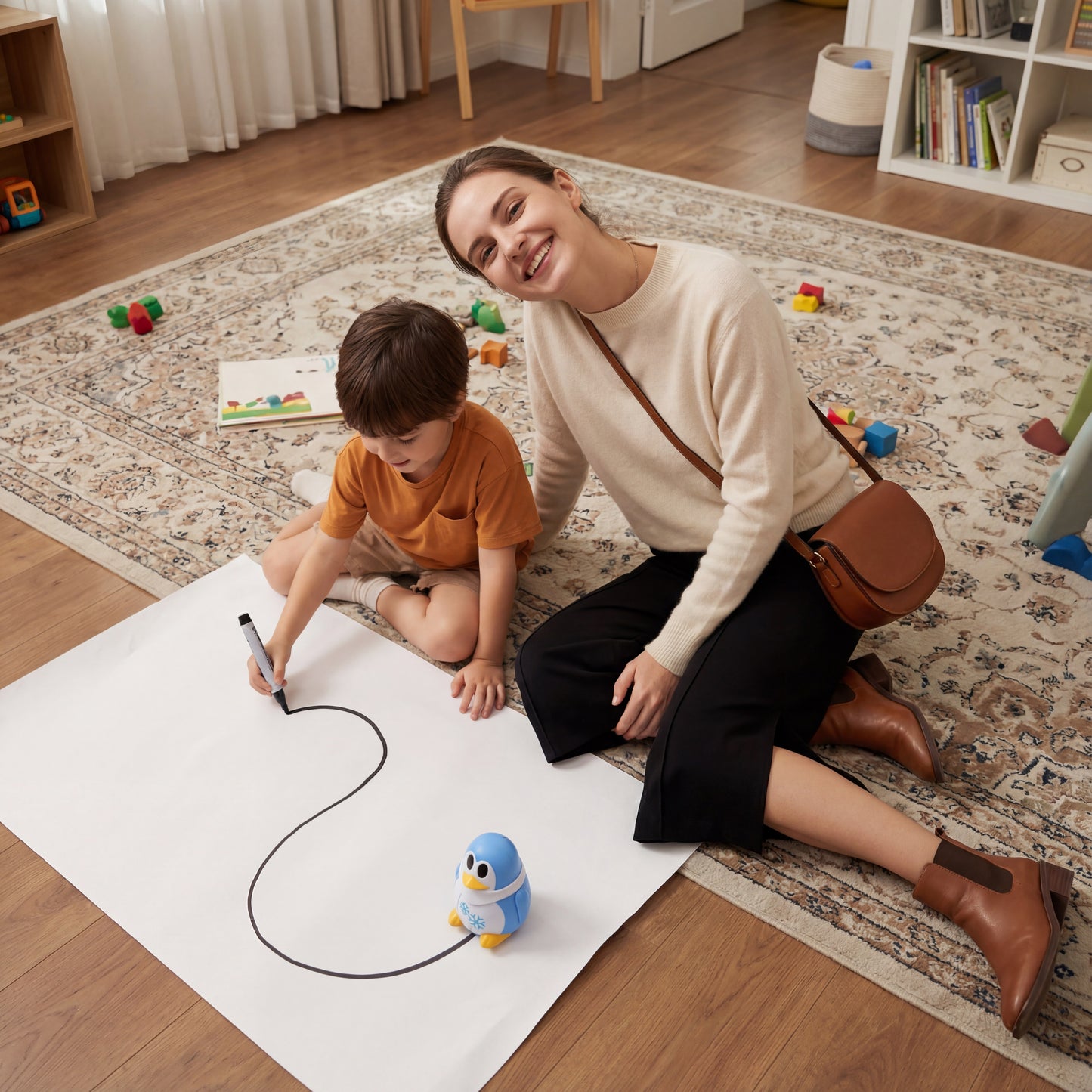 LineRunner™ – folgt gezeichneten Linien – „Das Lern- und Spielauto, das Linien lebendig macht.