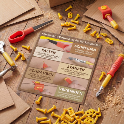 Cardboard Maker Kit™ -  „Werkzeugset für junge Konstrukteure und Karton-Abenteurer.“