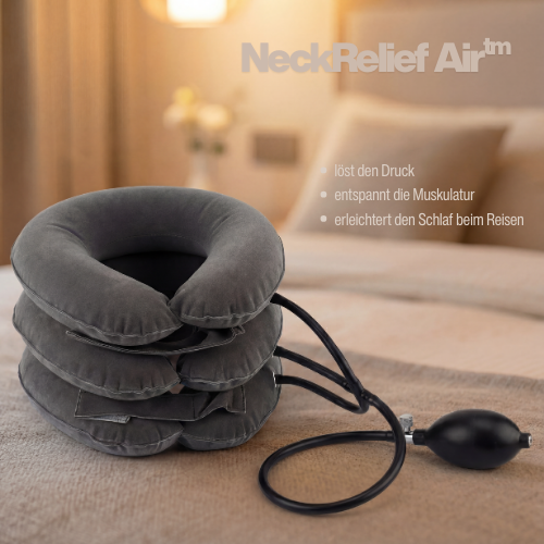 NeckRelief Air™ - „Unterwegs entspannen, Nacken mobilisieren, Körper aufrichten.“